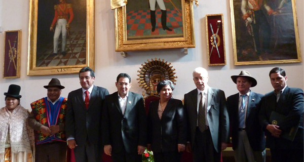 Fiscal Ecuatorian3o Galo Chiriboga visita Bolivia2