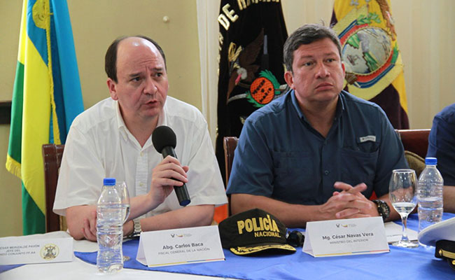 Fiscal General del Estado recorrió zonas afectadas por atentado terrorista en San Lorenzo
