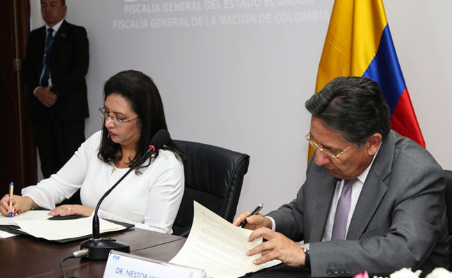 Imagen del boletín: Fiscal General Ruth Palacios Brito se reunió con su homólogo colombiano en Quito